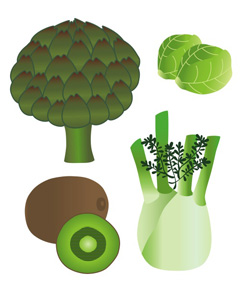 Pour les Editions Lito.
Illustrations, jeux en autocollants sur le thème des fruits et légumes. 110 autocollants.